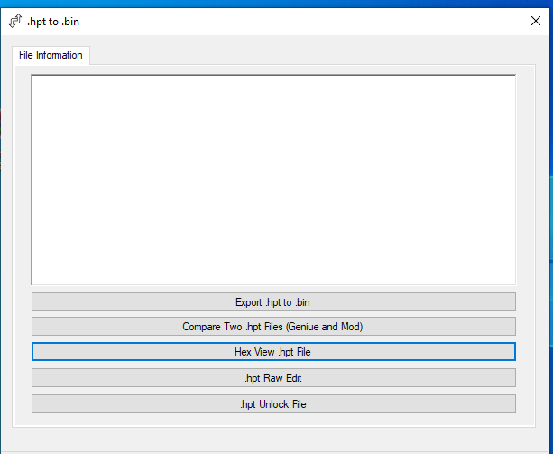 HPT to BIN ECU File Conversion Tool – Professional Utility Package